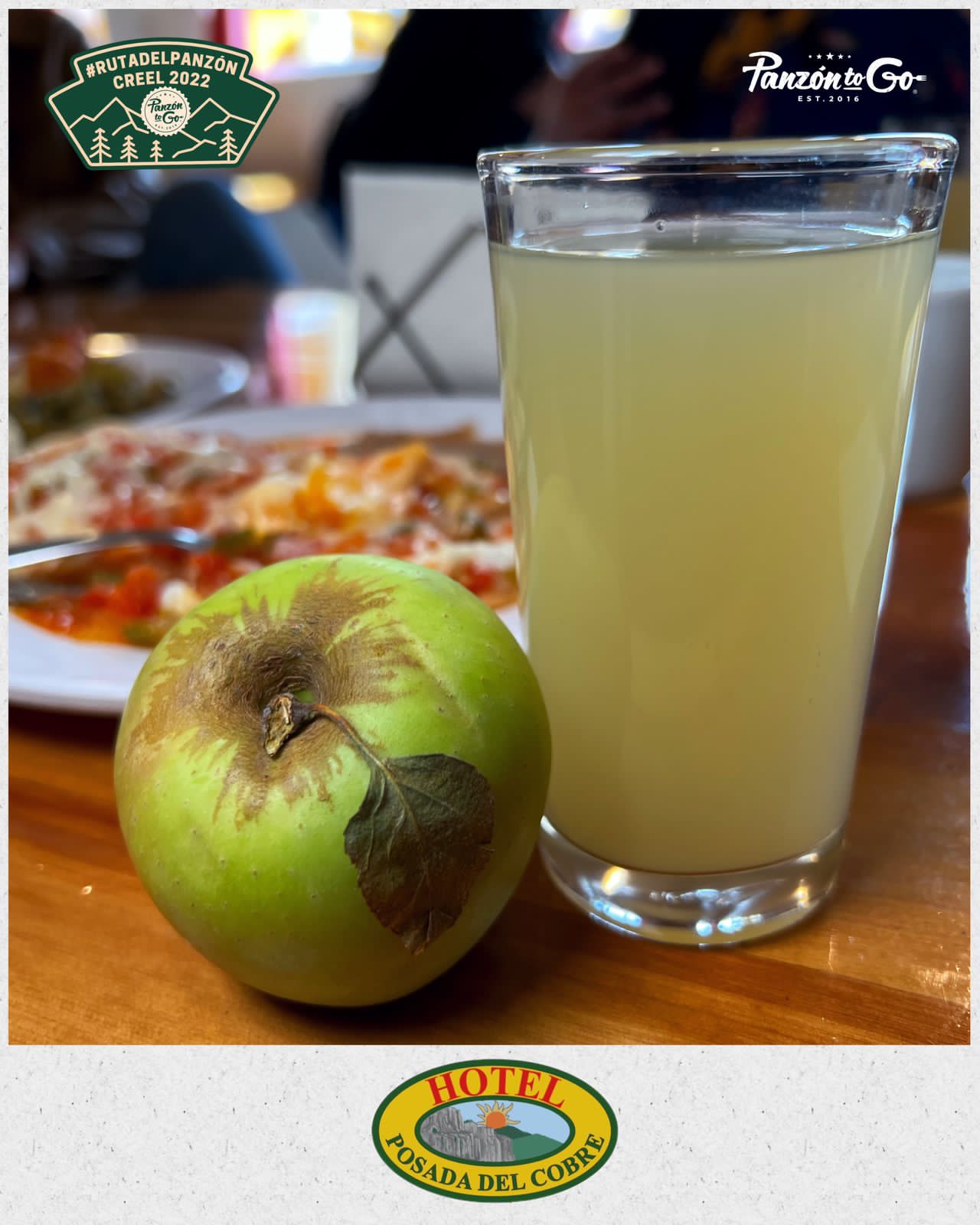 Jugo natural de manzana preparado en casa